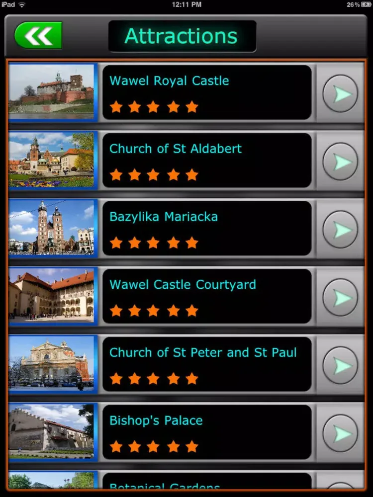تصاویر Krakow Offline Map Navigation iPad 