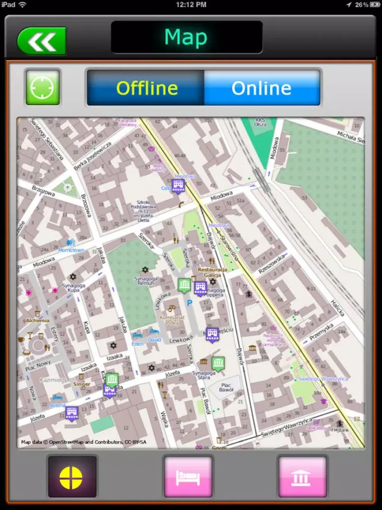 تصاویر Krakow Offline Map Navigation iPad 
