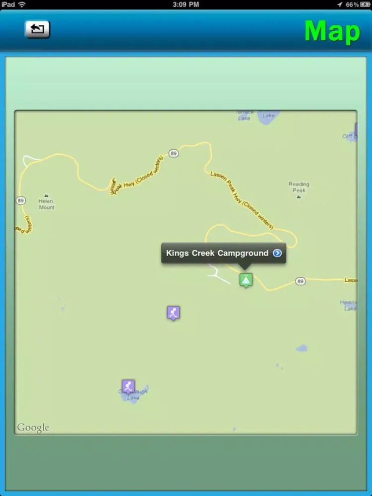 Tangkapan layar Lassen Volcanic National Park iPad 