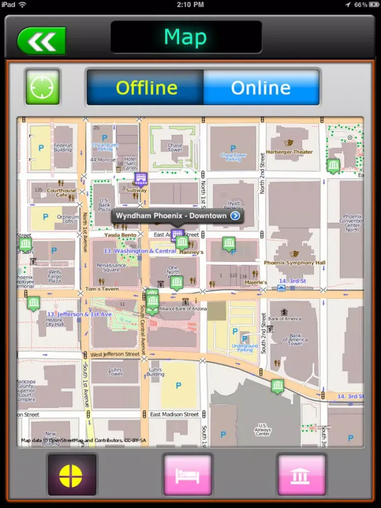 Phoenix Offline Map Guide iPad  Screenshots
