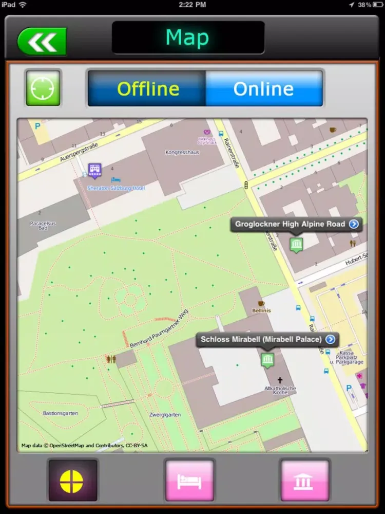 Capturas de tela do Salzburg Offline Map Guide iPad 