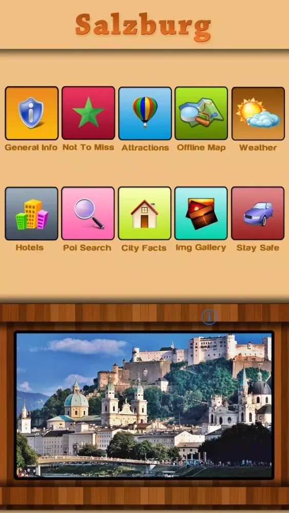 Capturas de tela do Salzburg Offline Map Guide