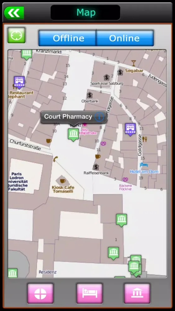 Capturas de tela do Salzburg Offline Map Guide