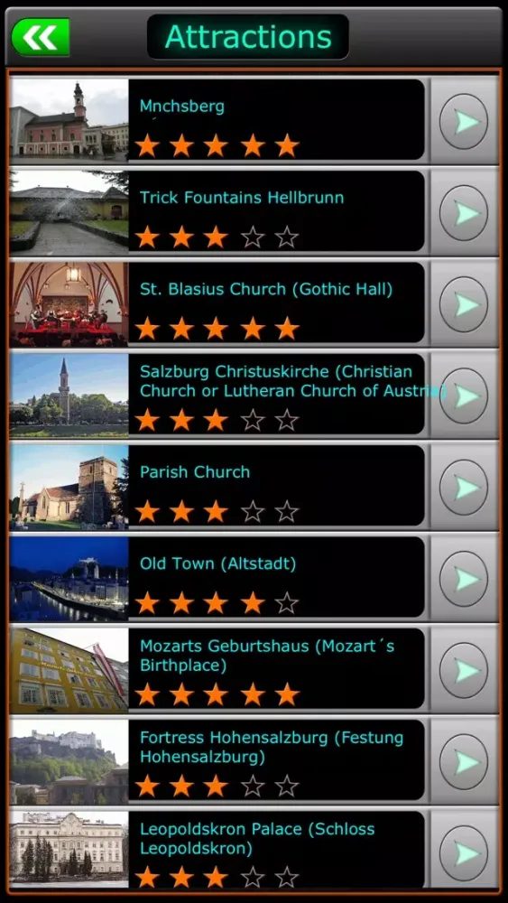 Capturas de tela do Salzburg Offline Map Guide