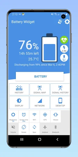 Battery Widget & Signal Finder Screenshots