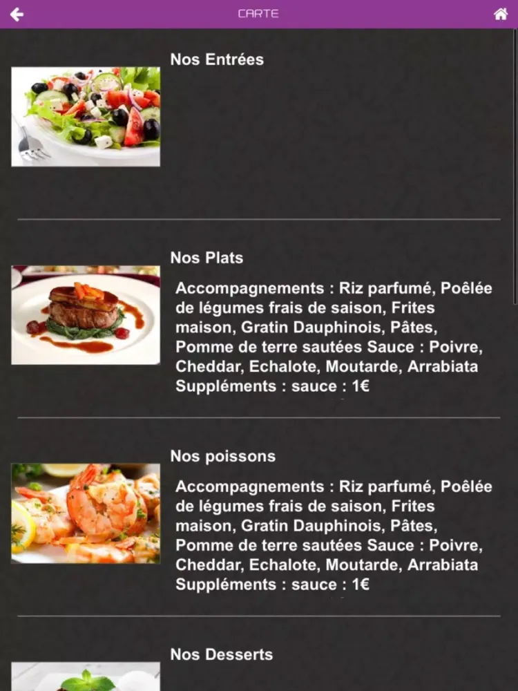 La Table Servie iPad 應用截圖