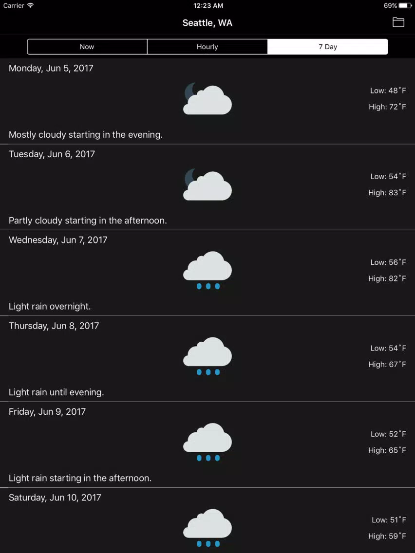 Weather Club - Nebulous iPad 应用截图