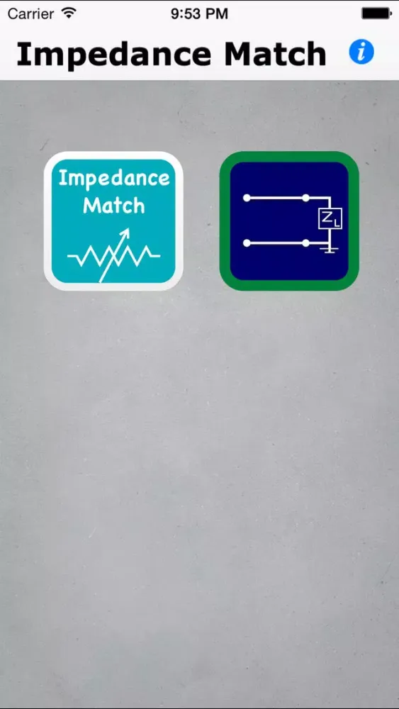ภาพหน้าจอของ Impedance Match