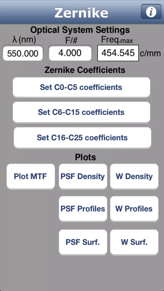 Zernike應用截圖