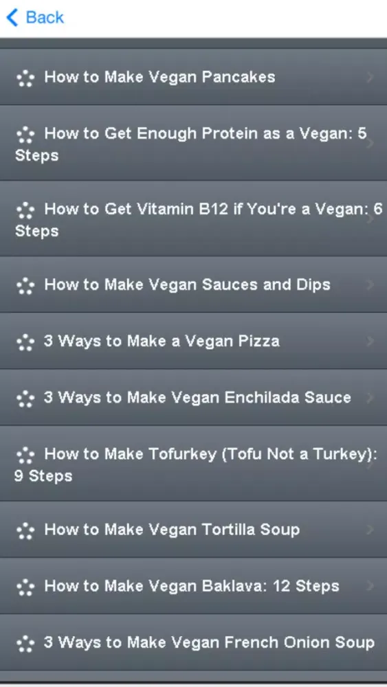 Zrzuty ekranu Vegetarian Meal Recipes - Healthy Vegetarian Tips