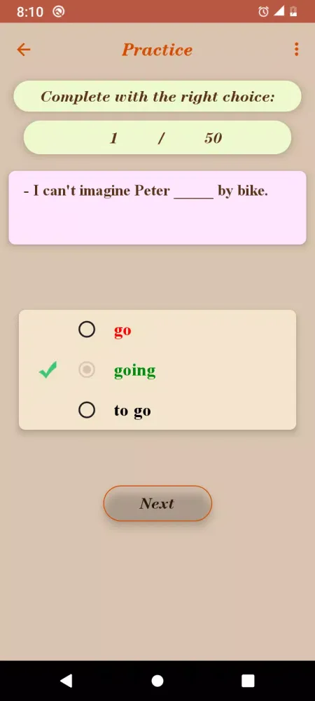 ENGLISH GERUND and INFINITIVE سکرین شاٹس