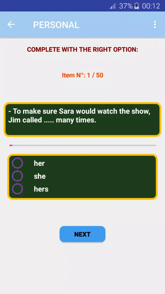 Capturas de pantalla de English Pronouns