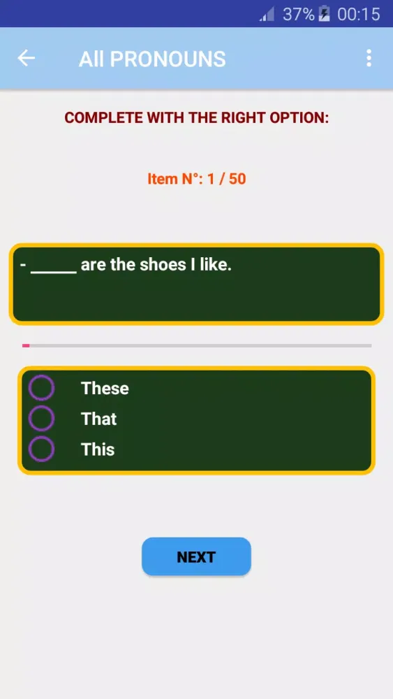 Capturas de pantalla de English Pronouns