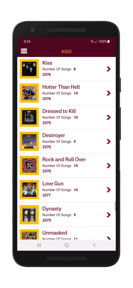 Kiss Lyrics & Wallpapers Screenshots