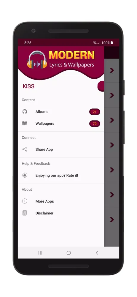Kiss Lyrics & Wallpapers Screenshots
