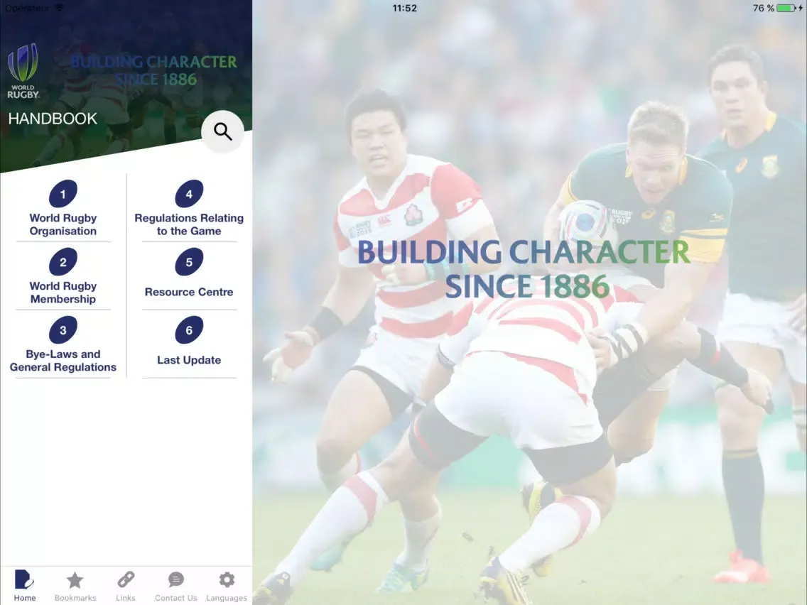 World Rugby Handbook iPad  سکرین شاٹس