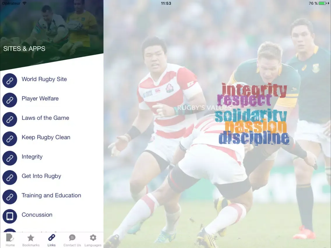 World Rugby Handbook iPad  سکرین شاٹس