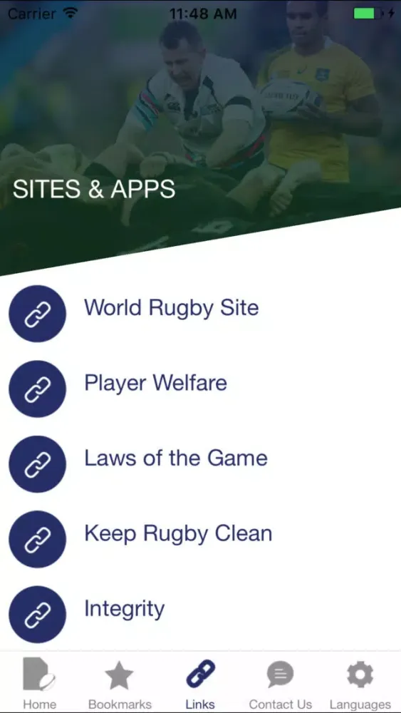 World Rugby Handbook سکرین شاٹس