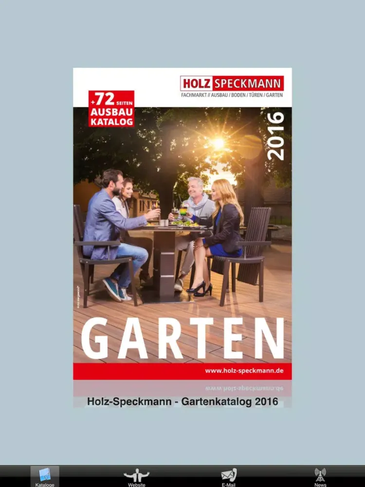 Tangkapan layar Gartenkatalog iPad 