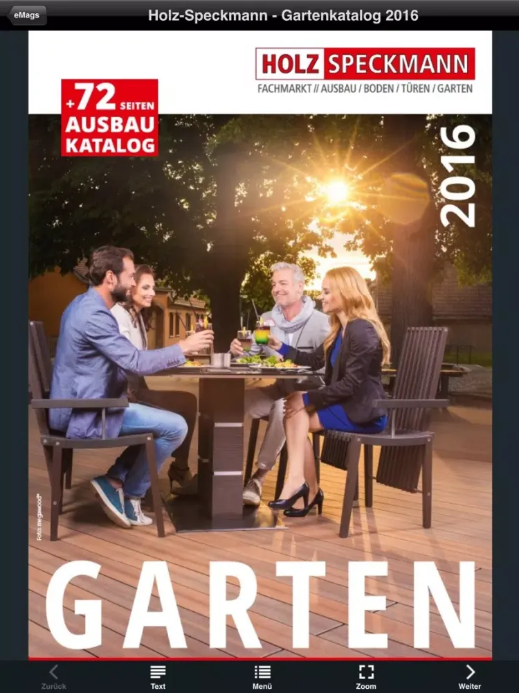 Tangkapan layar Gartenkatalog iPad 