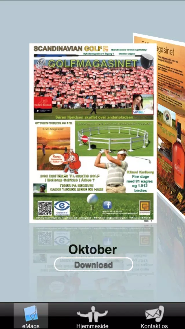 Zrzuty ekranu E-Golf & Vinmagasin