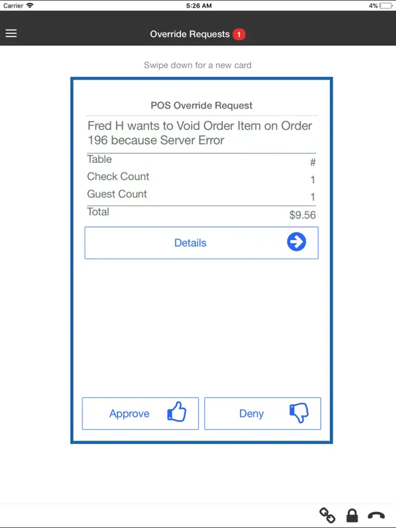 EmaginePOS Manager iPad  Screenshots