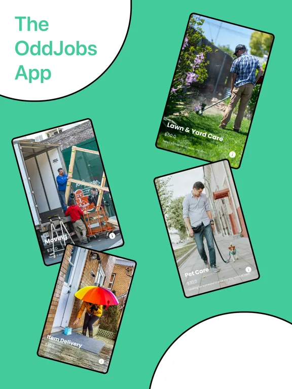 Captures d'écran de The OddJobs App iPad 