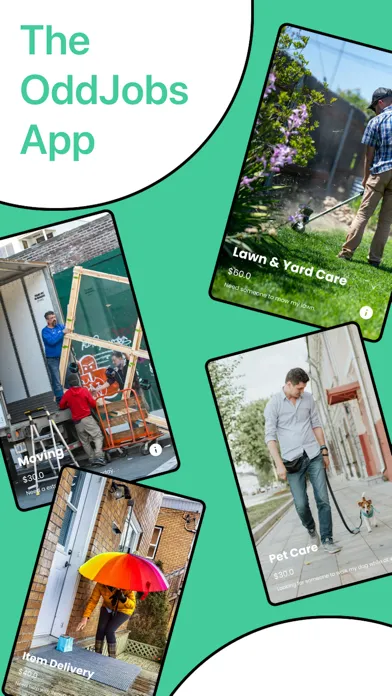 Captures d'écran de The OddJobs App