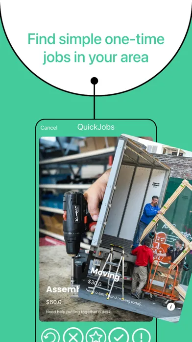 Captures d'écran de The OddJobs App