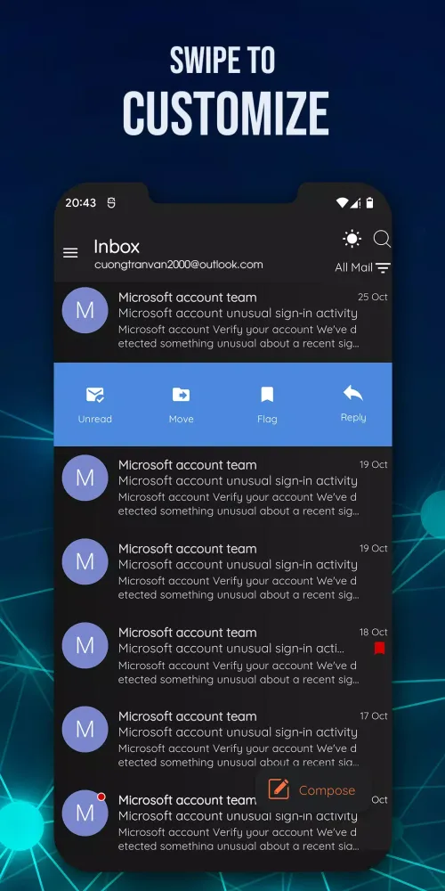 E-Mail for Outlook & Hotmail Screenshots