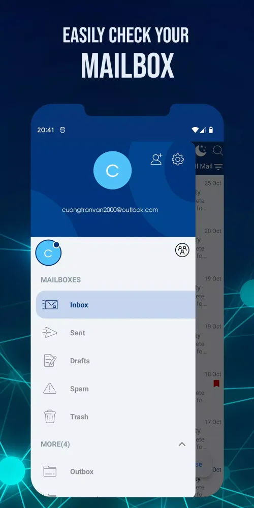 E-Mail for Outlook & Hotmail Screenshots