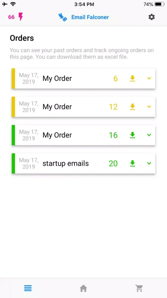 Tangkapan skrin Email Collector for Instagram