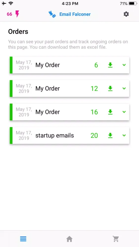 Tangkapan skrin Email Collector for Instagram