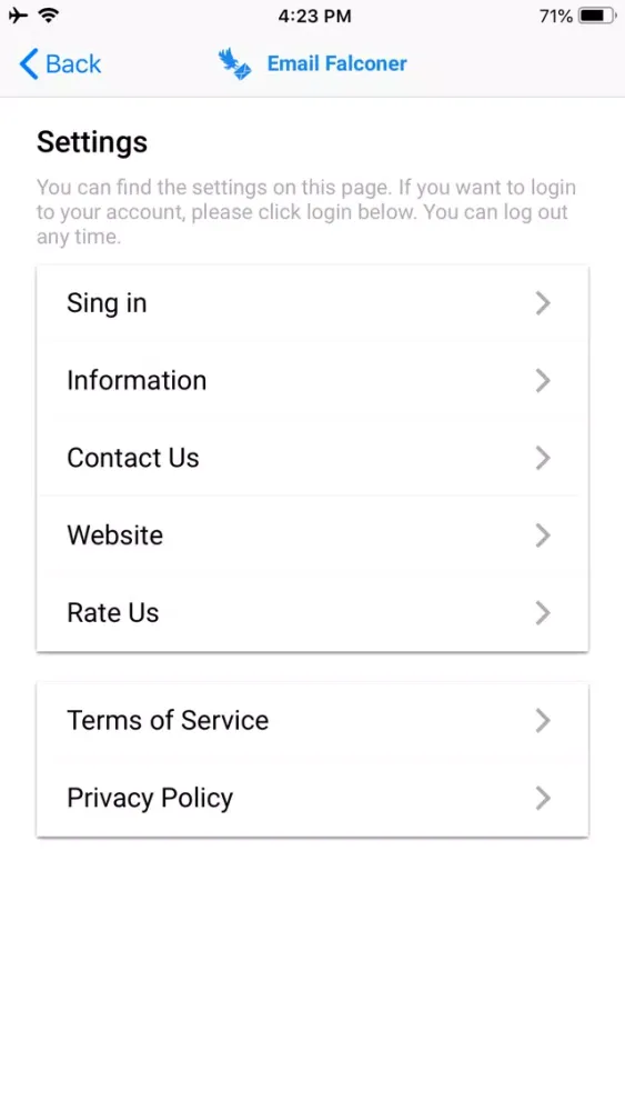 Tangkapan skrin Email Collector for Instagram