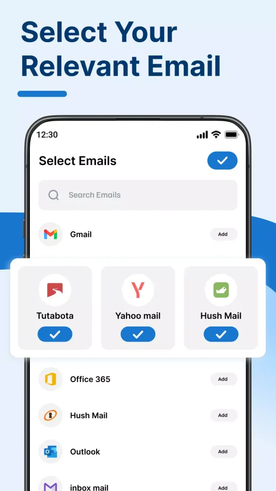 All Mail & Email Login Screenshots