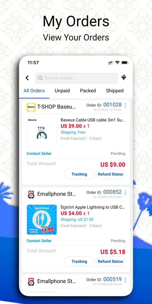 eMall Cambodia Online Shopping Screenshots
