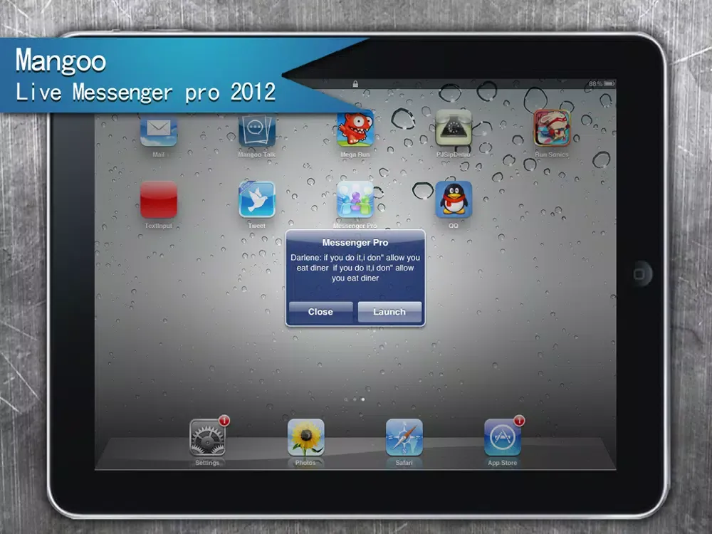 Capturas de tela do Live Messenger Pro iPad 