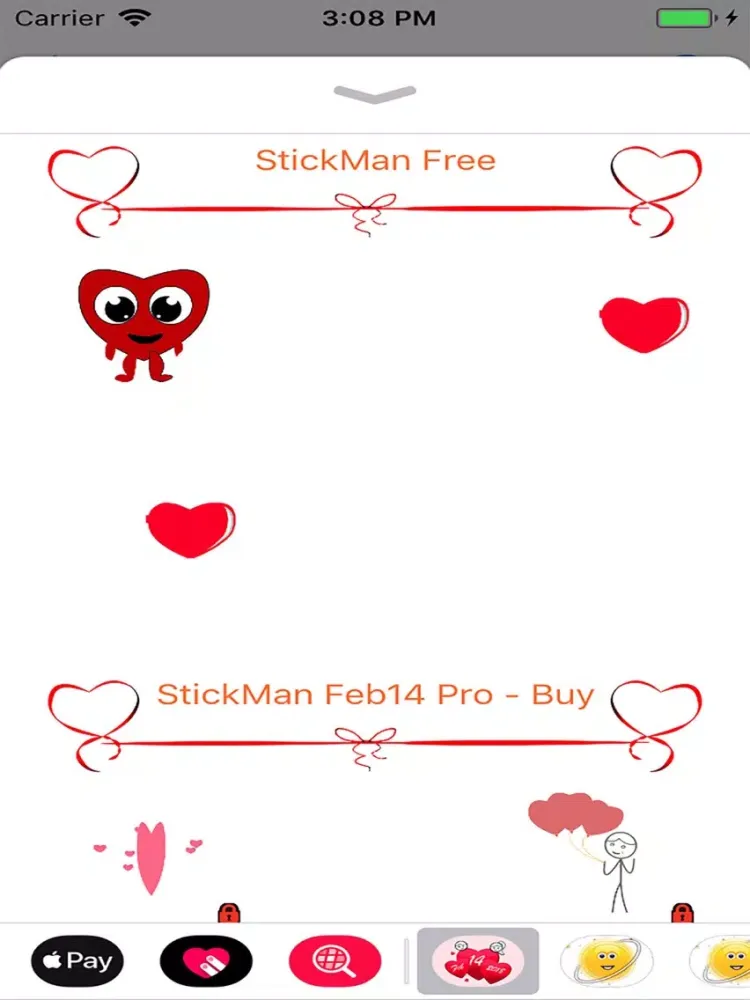 Love Stickers - Animated Gif iPad  Screenshots