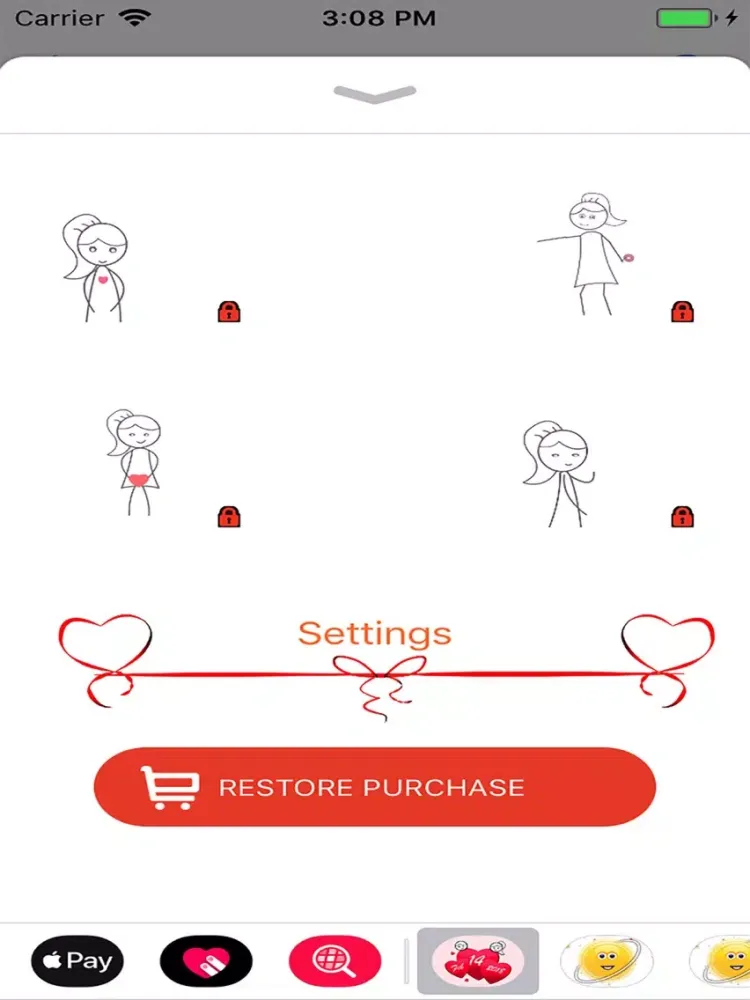 Love Stickers - Animated Gif iPad  Screenshots