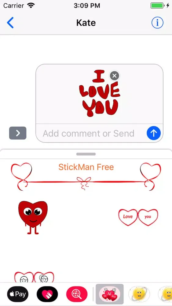Love Stickers - Animated Gif Screenshots