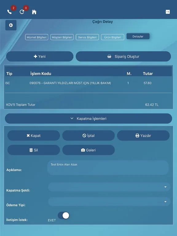 EMAR TEKNISYEN iPad  Screenshots
