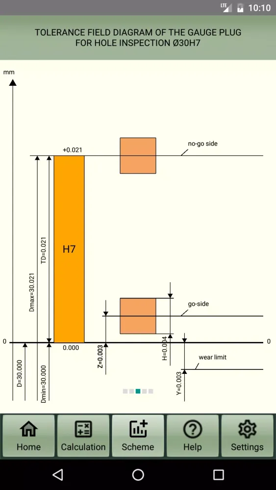Tangkapan layar Calculation of limit gauges