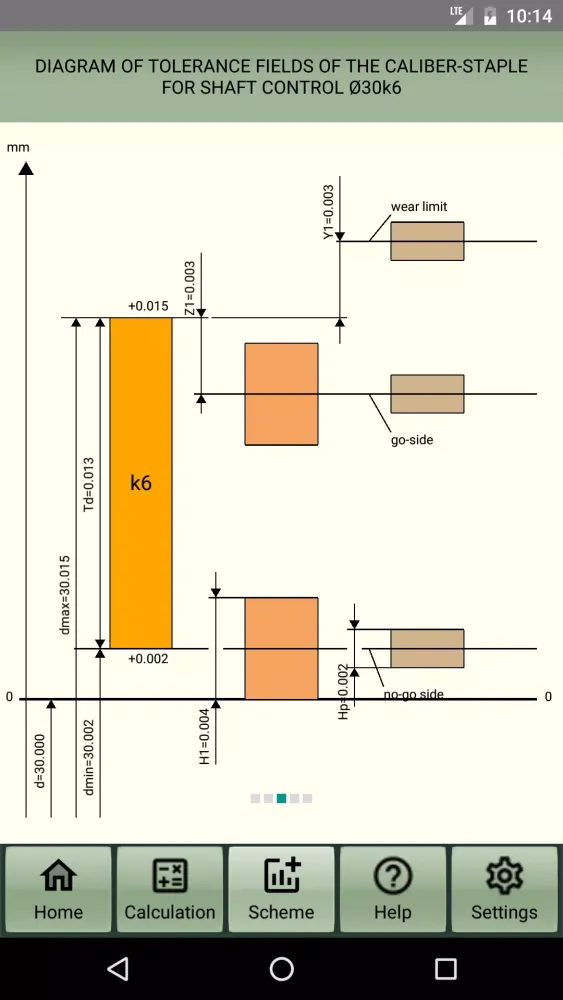 Tangkapan layar Calculation of limit gauges