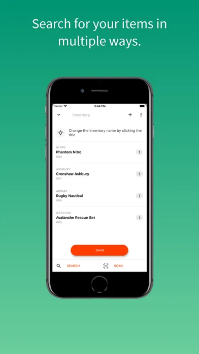 Capturas de tela do Embark Backoffice