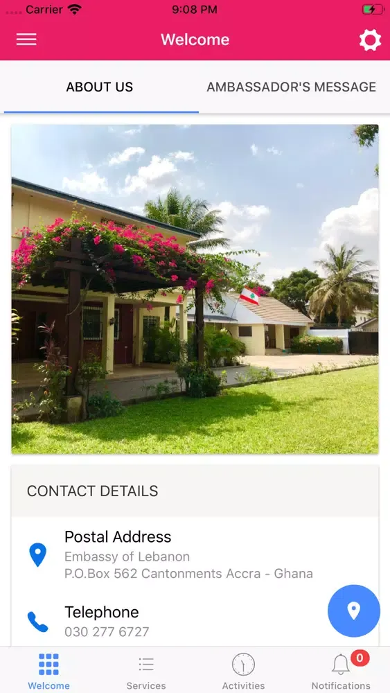 Lebanese Embassy in Ghana App স্ক্রিনশট