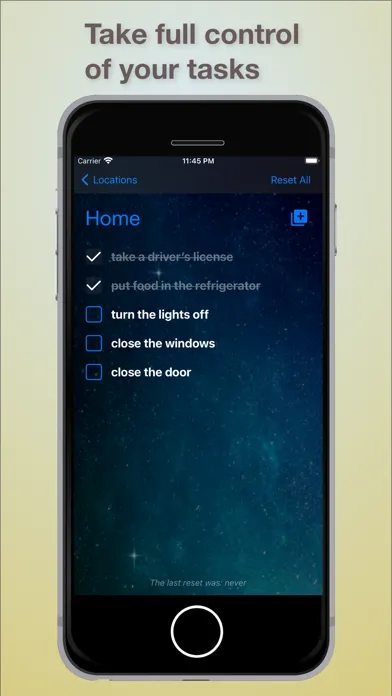 Zrzuty ekranu Paranoid List