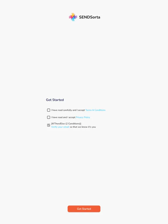 Sendsorta iPad  Screenshots