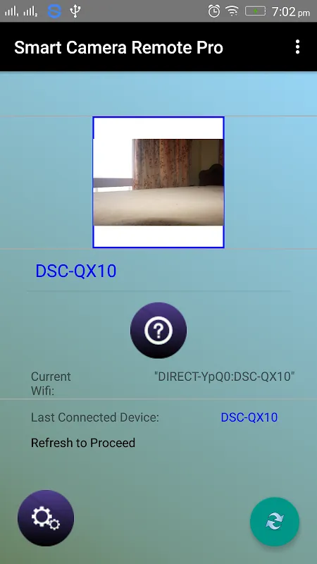 ภาพหน้าจอของ Sony SmartCam Remote