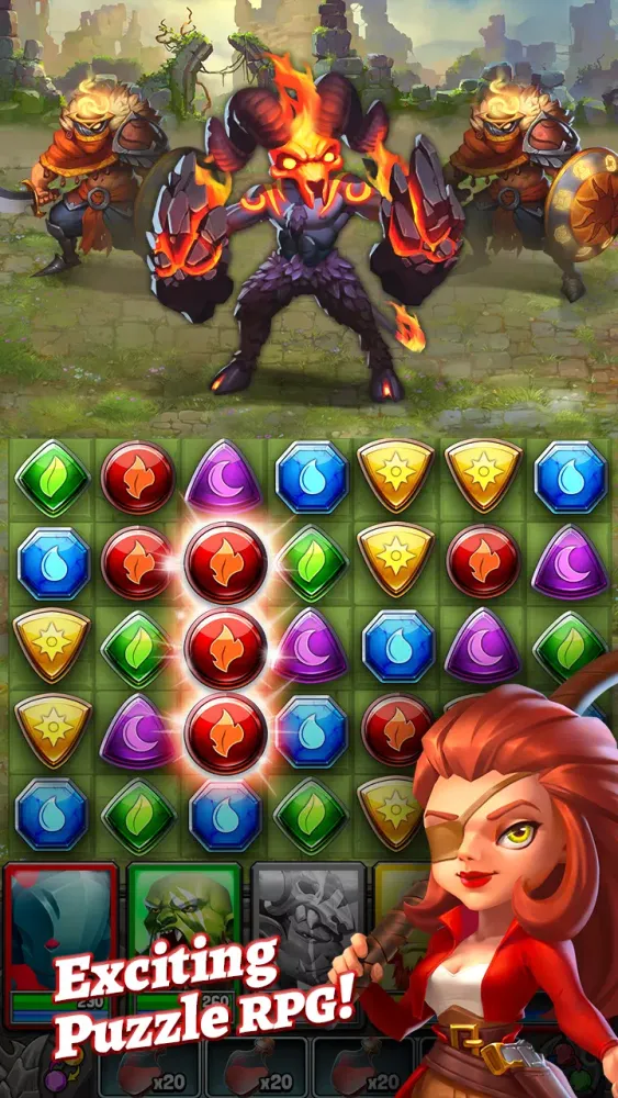 Dragon Strike: Puzzle RPG Screenshots