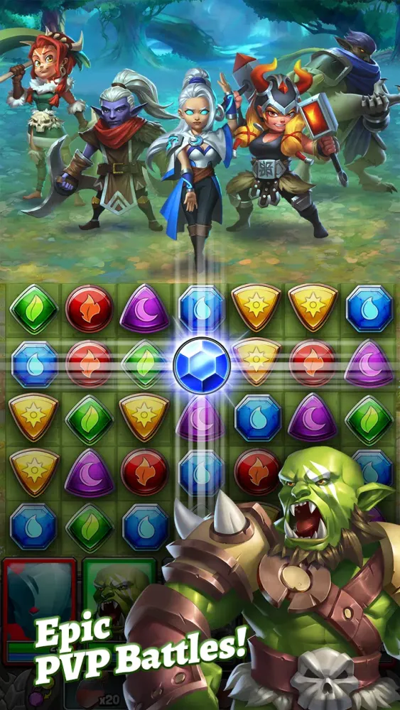 Dragon Strike: Puzzle RPG Screenshots